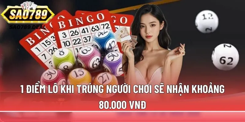 Cách tính lô đề chuẩn tại nhà cái Sao789 dành cho người mới 1 1 điểm lô khi trúng
